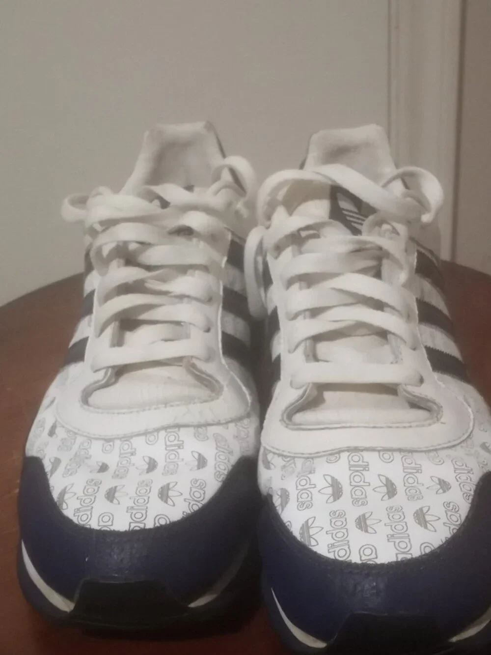 RARE Sz 8 - Adidas ZXZ LEA MNG Trefoil Spell-Out Men's Shoes 548074 2004